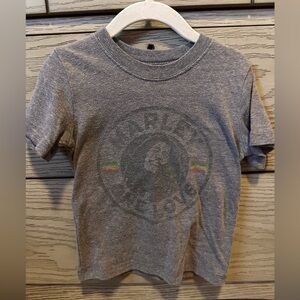 Zion Rootswear Gray Kids T-Shirt with Bob Marley Graphic